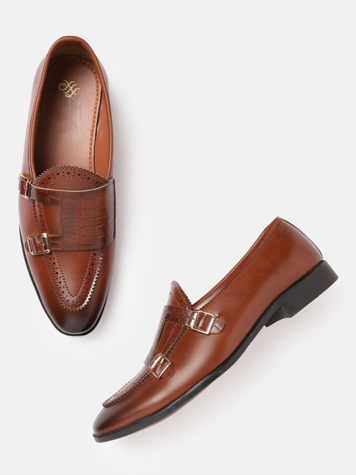 Men's brown clearance croc shoes