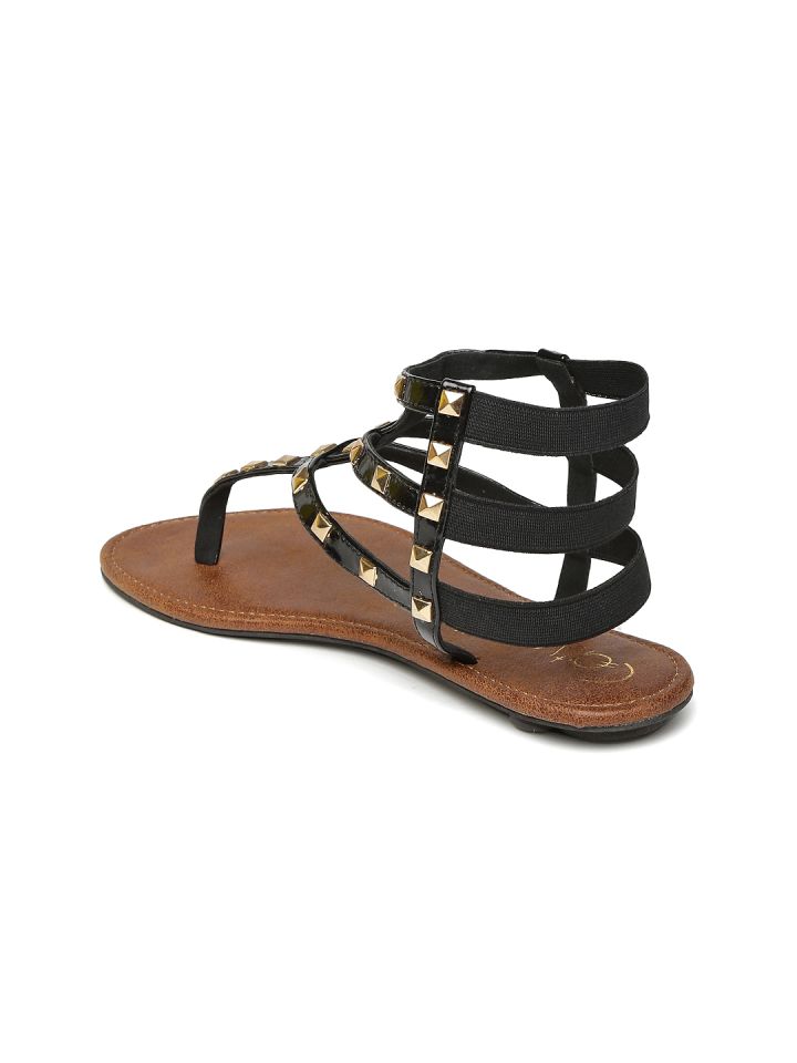 Catwalk Women Black Solid Gladiators
