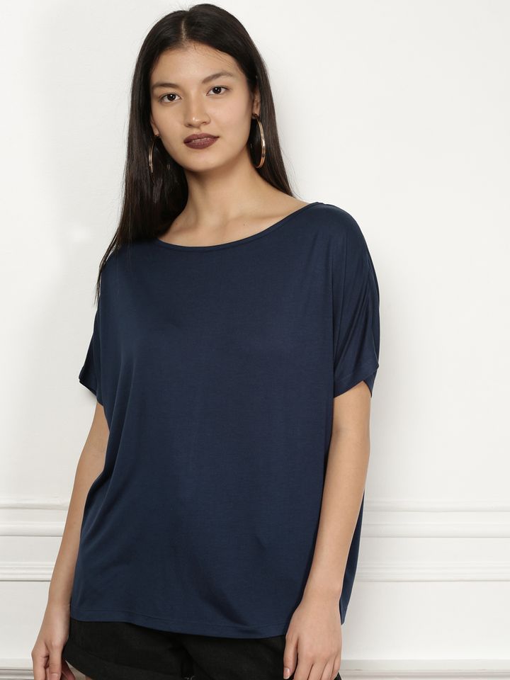 Buy All About You From Deepika Padukone Navy Solid Round Neck T Shirt Tshirts For Women 1710476 Myntra Damn her eyes are so beautiful. myntra