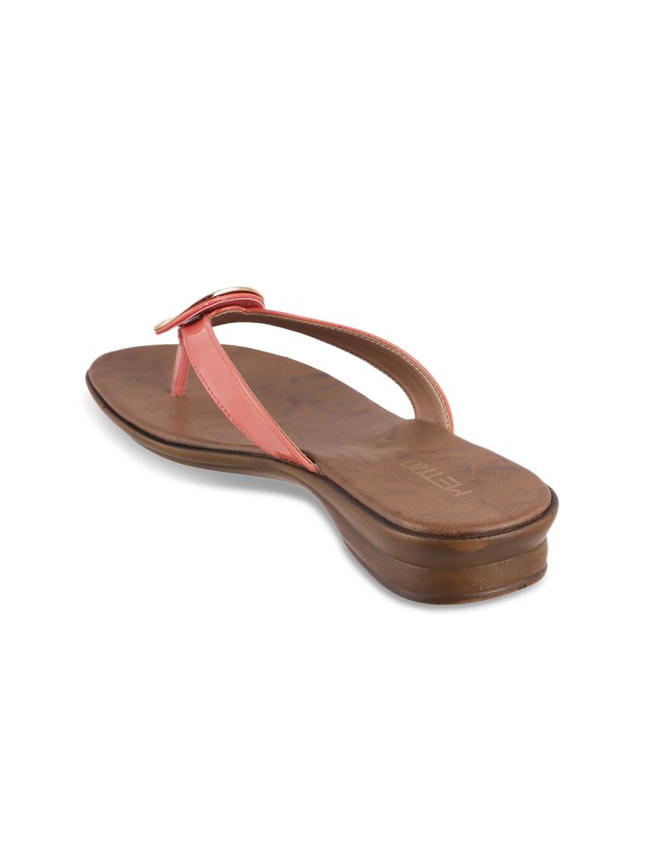 Metro solid peach sale sandals