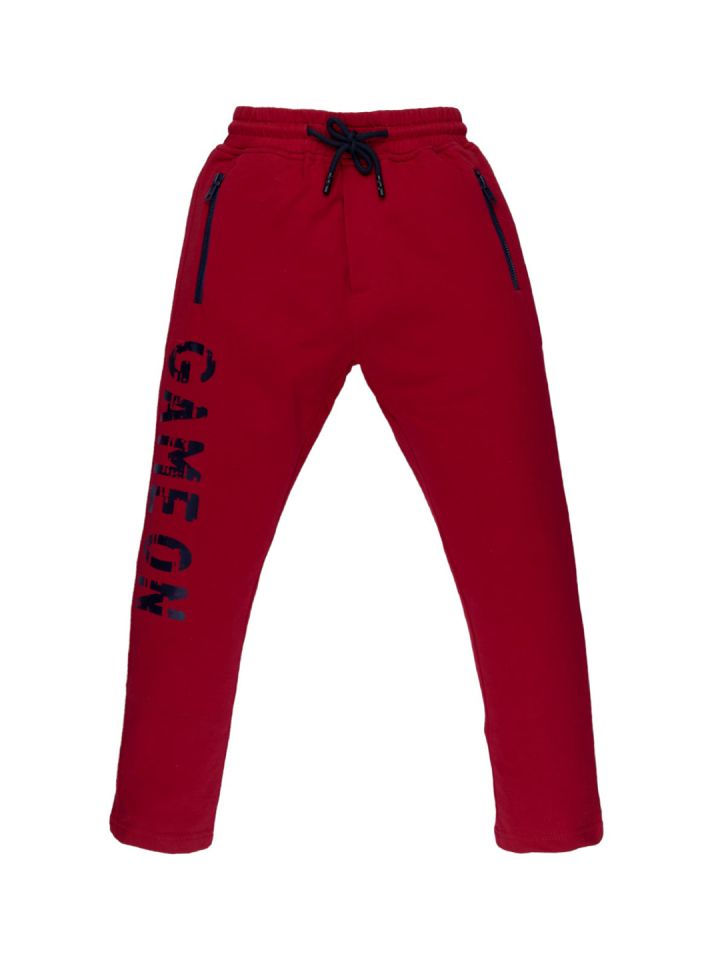 Buy Status Quo Boys Red Solid Track Pants Track Pants for Boys