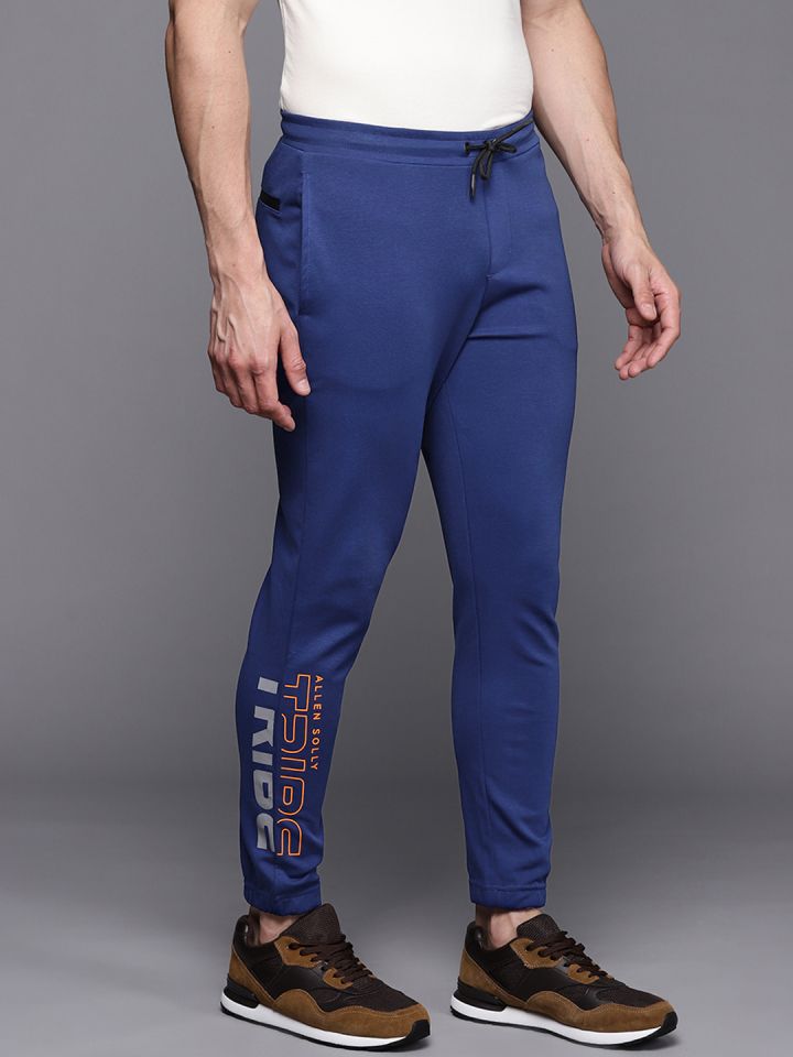 Allen Solly Tribe Men Blue Solid Joggers