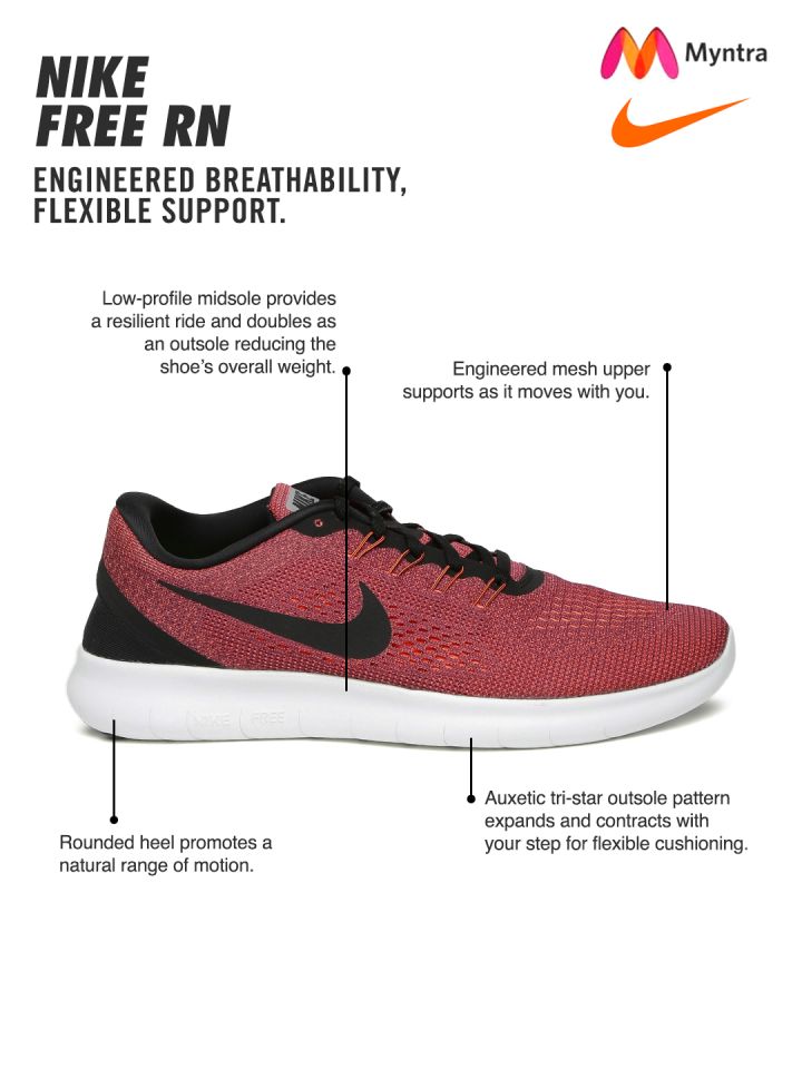 Nike free rn mens pink sale