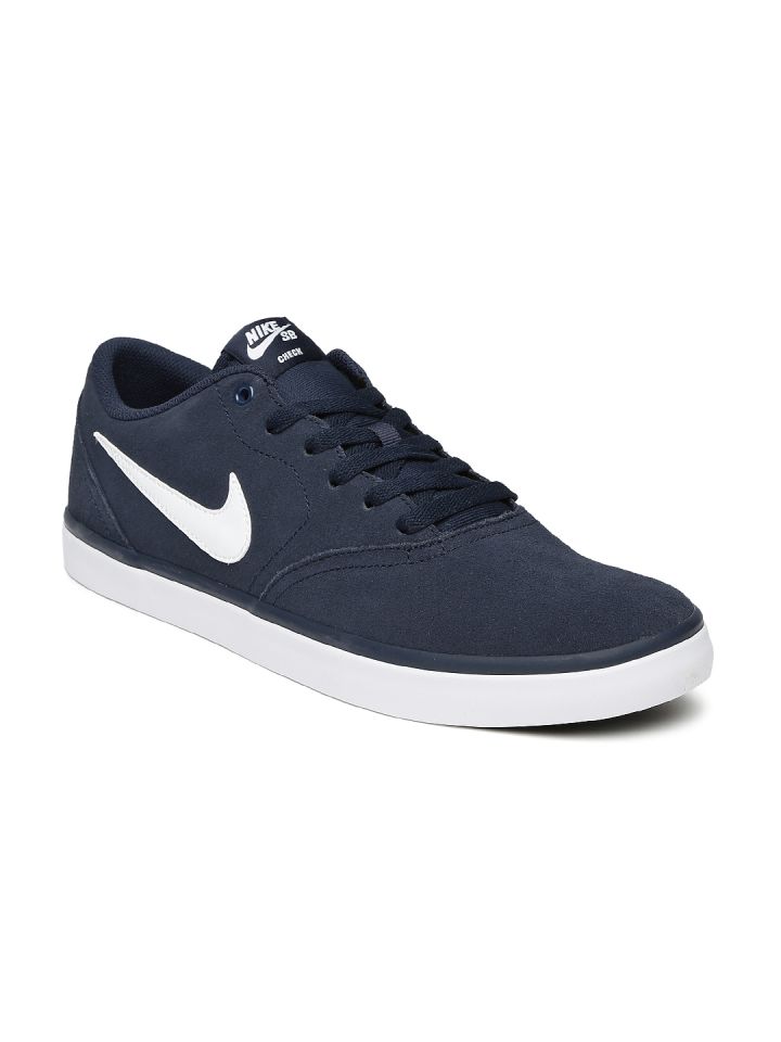 Nike navy suede trainers discount