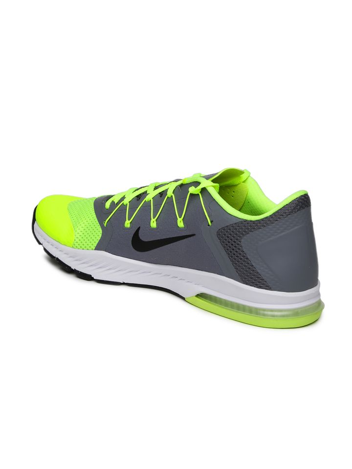 Buy Nike Men Grey \u0026 Fluorescent Green 