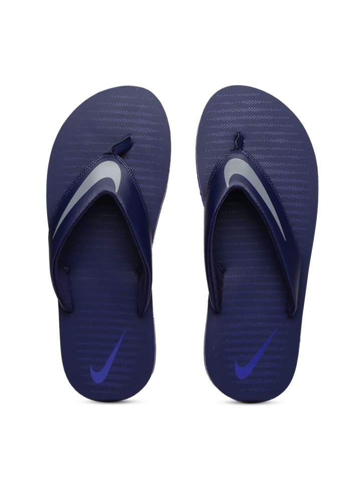Buy Nike Men Navy Chroma Thong 5 Logo Print Flip Flops Flip