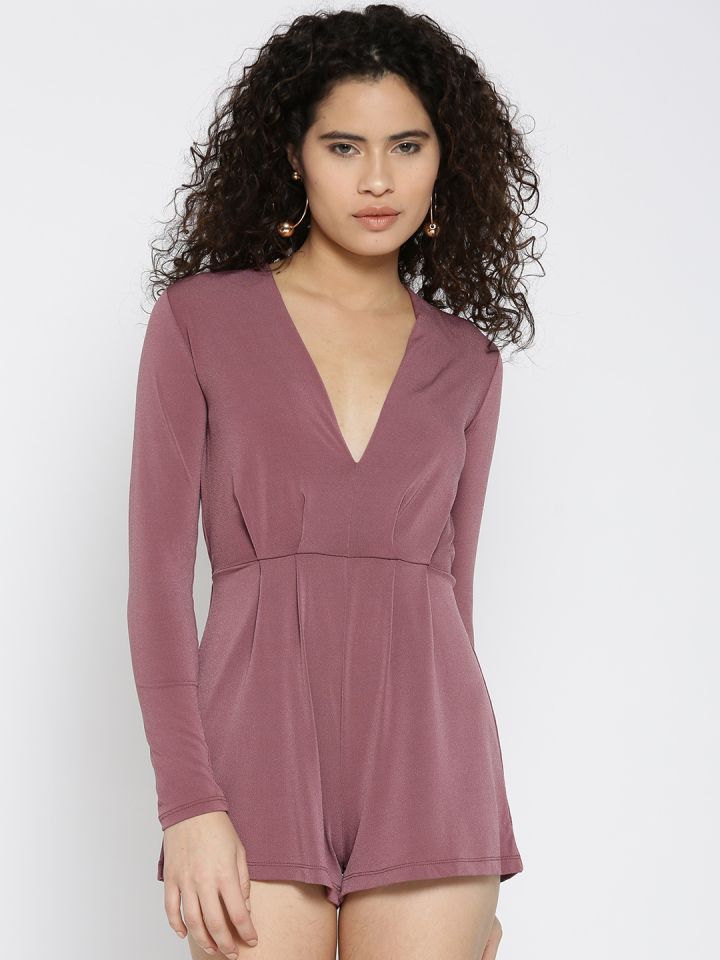 Mauve playsuit best sale