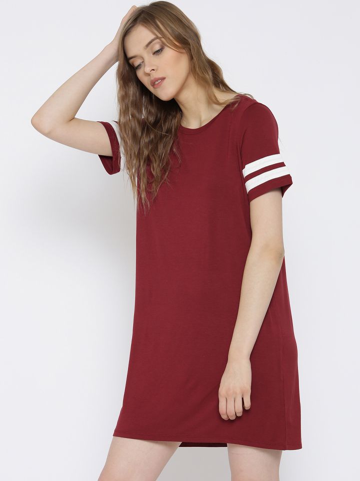 Red t shirt dress shop forever 21