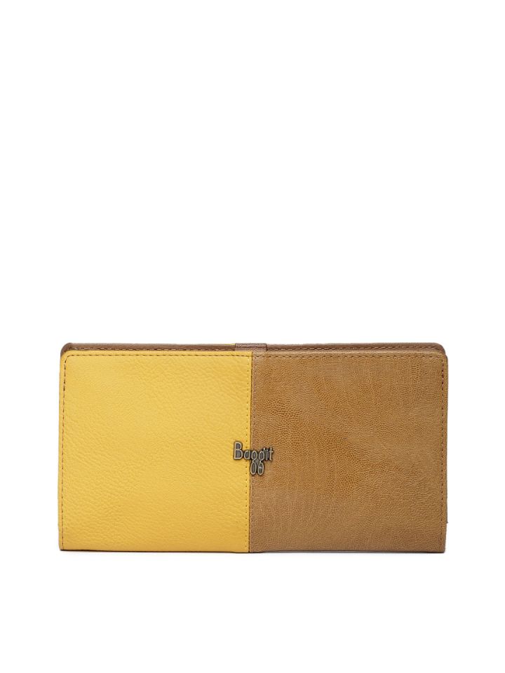 Baggit yellow wallet on sale