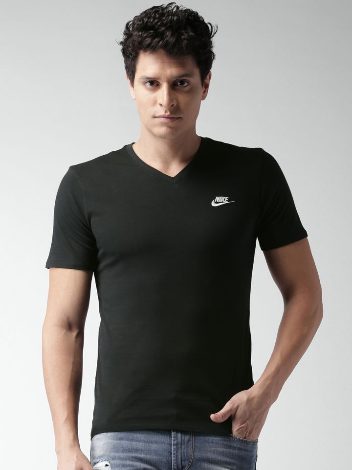 Nike Men Black AS NSW VNK Club Solid T shirt