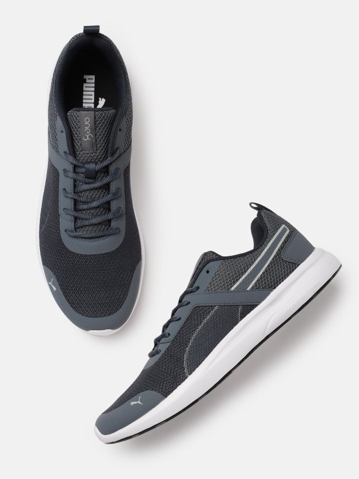 one8 x PUMA Men Grey Black Strike One8 Sneakers