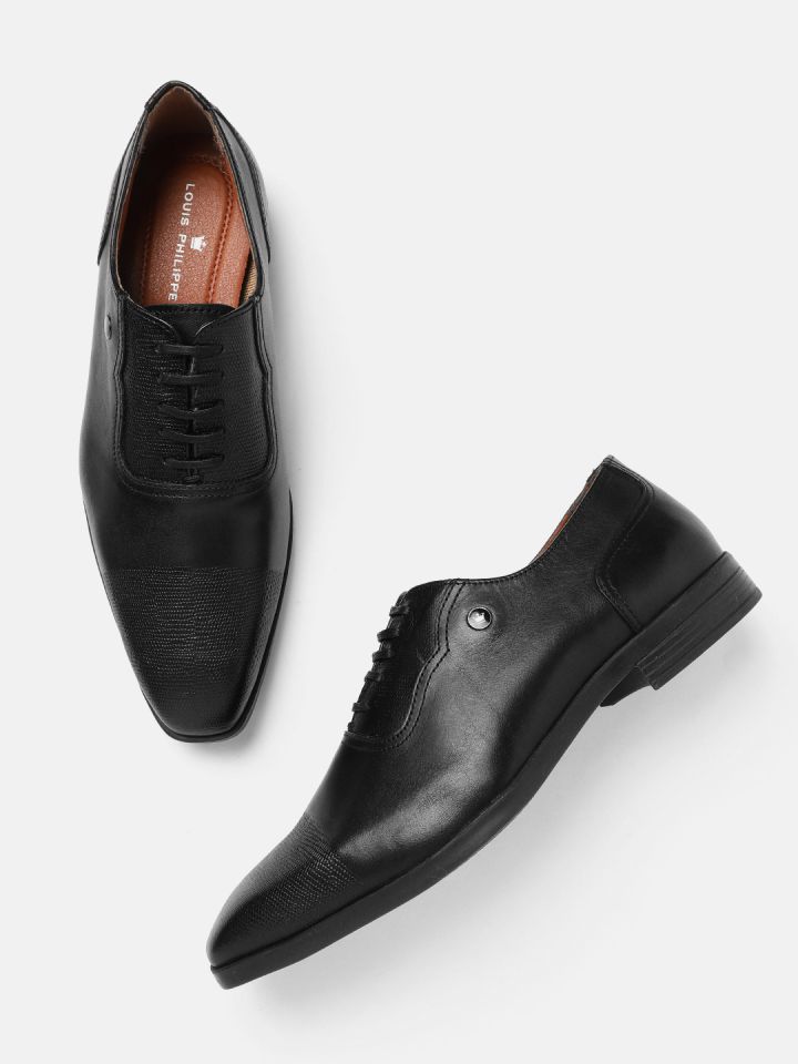 Louis philippe shoes black formal sale
