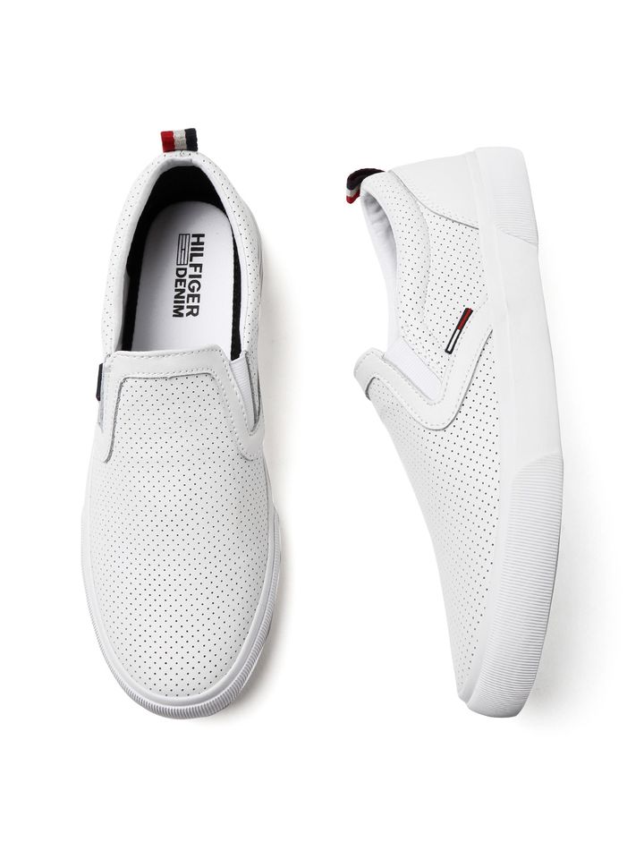 tommy hilfiger perforated leather trainers Cheaper Than Retail Price