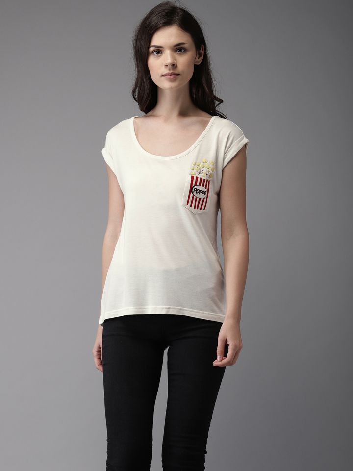 flying machine white t shirt