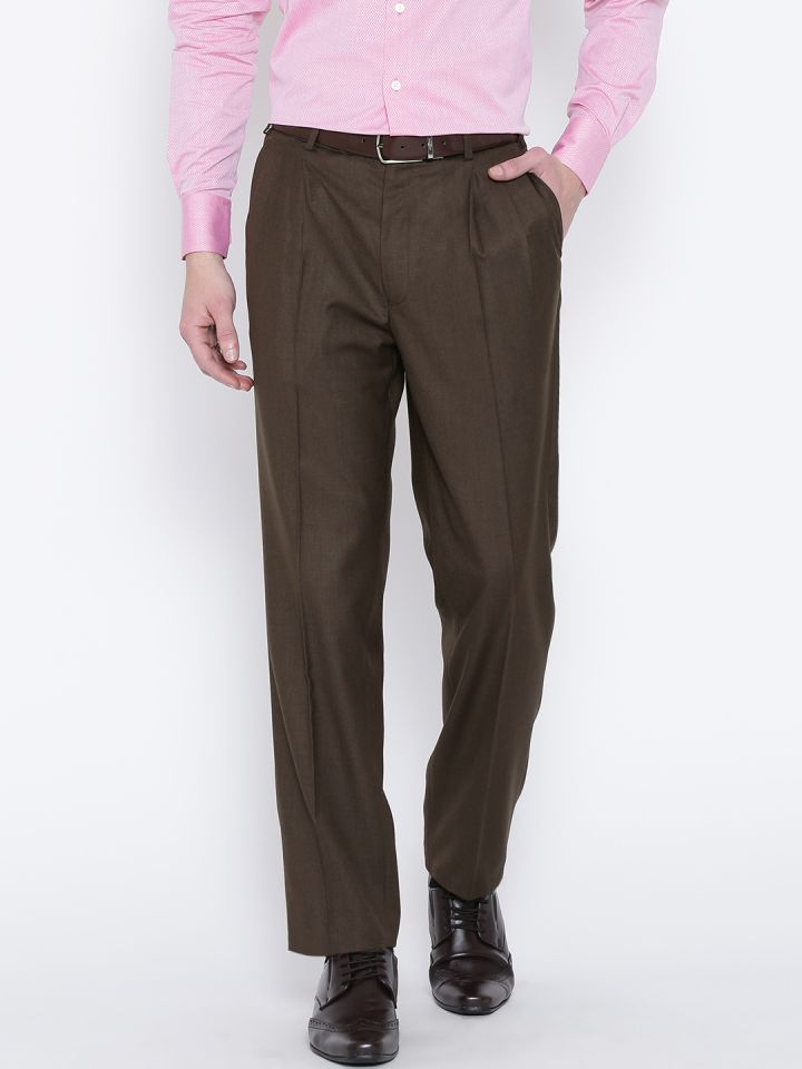 Buy online Grey Textured Pleated Formal Trouser from Bottom Wear for Men by  Raymond for 799 at 60 off  2023 Limeroadcom