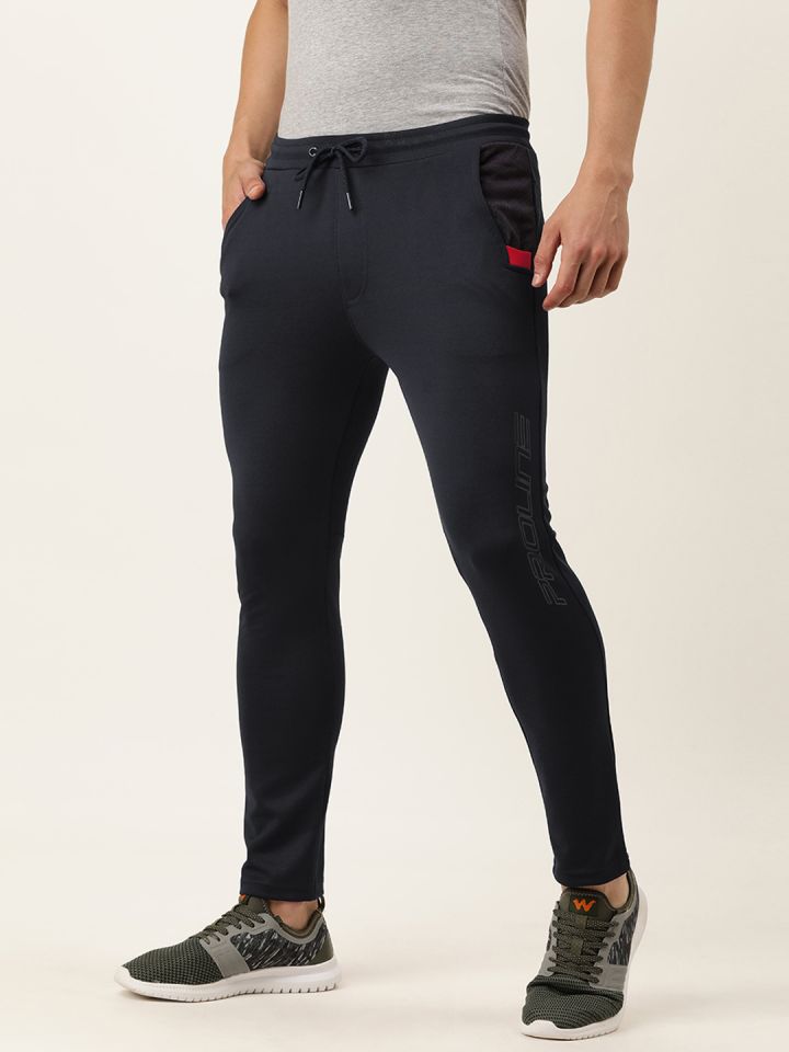 Buy Proline Active Men Grey Solid Mid Rise Elasticated Casual
