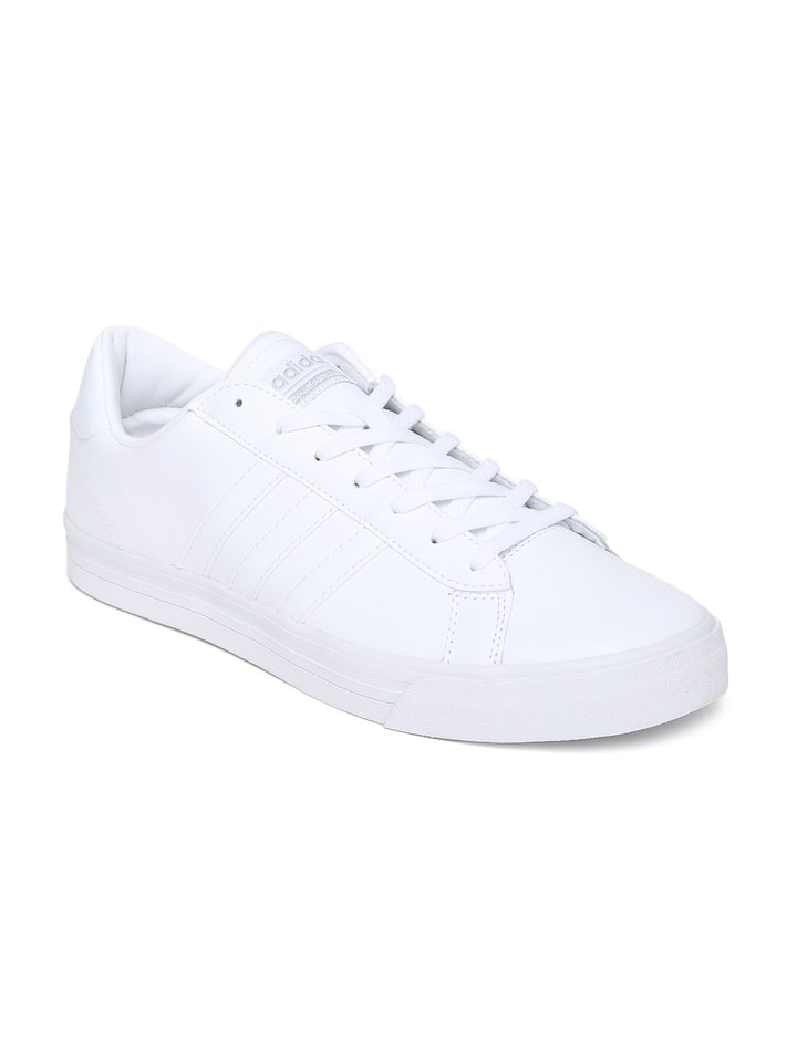 Buy ADIDAS NEO Men White Solid Leather 