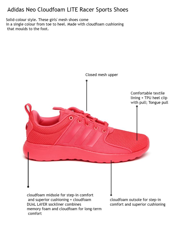Adidas neo cloudfoam store lite racer womens