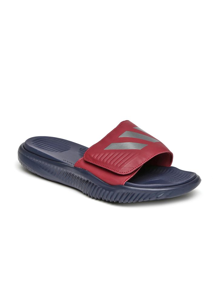 Adidas alphabounce slides red store