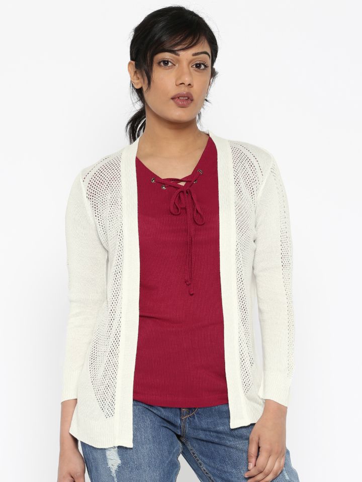 Buy ELLE Off White Shrug Shrug for Women 1732146 Myntra