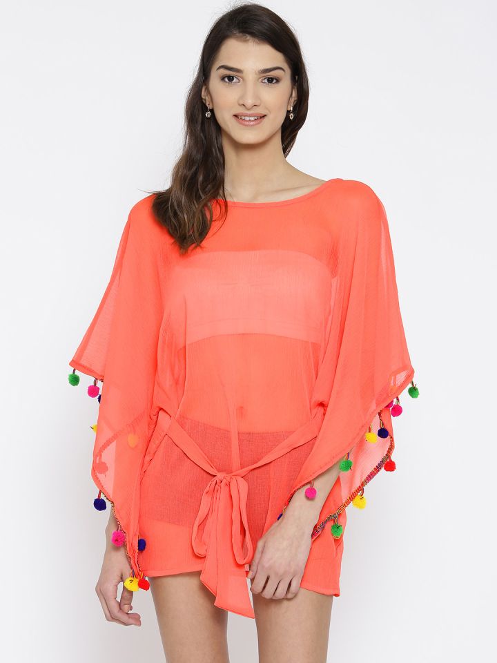 Orange swimsuit new arrivals cover up