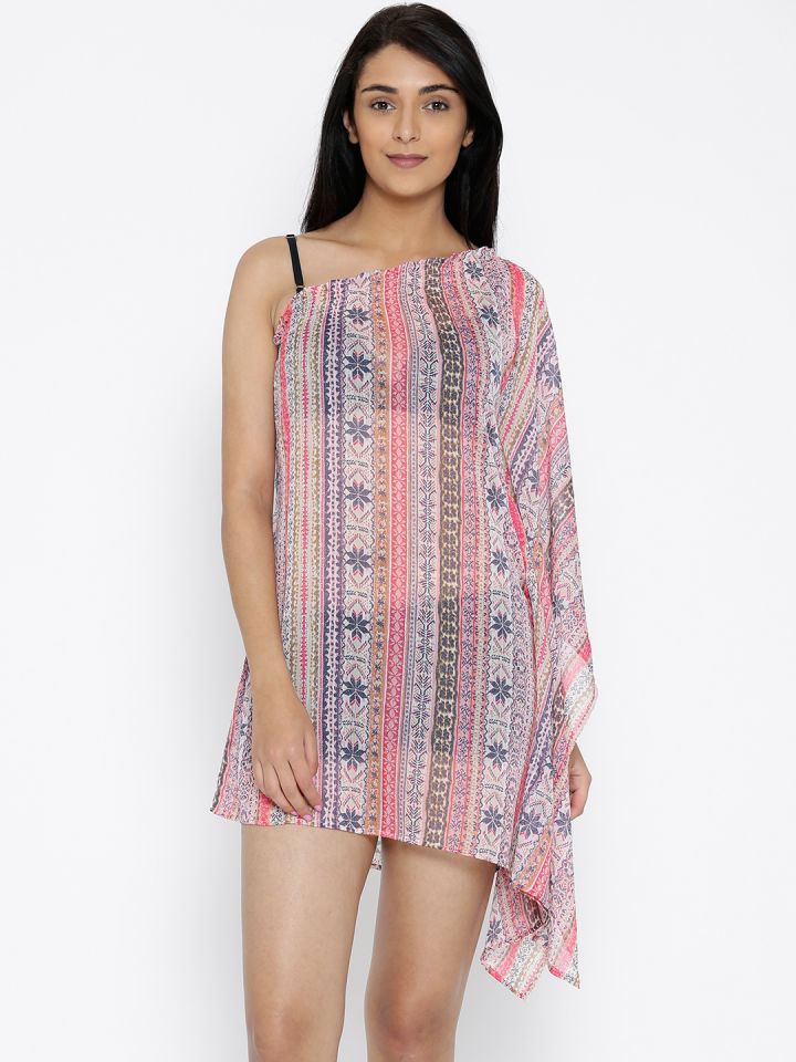 one shoulder dress cover up