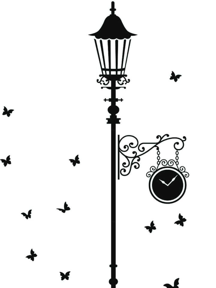 Street light wall discount painting