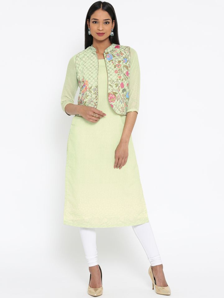 Biba kurta sales with jacket