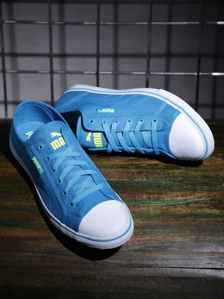 Puma blue canvas shoes top