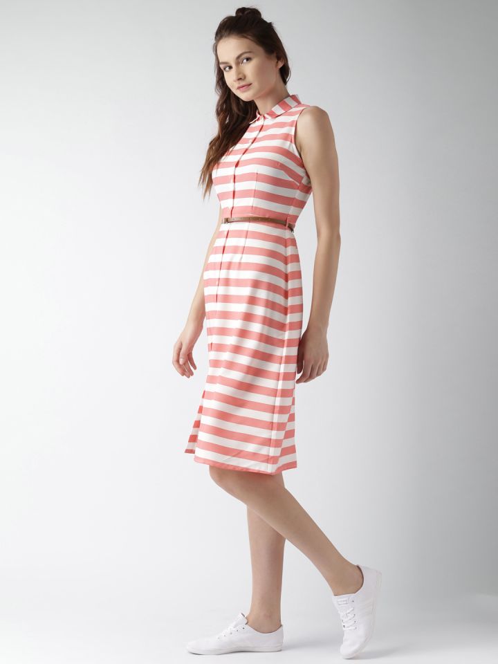 striped dress myntra