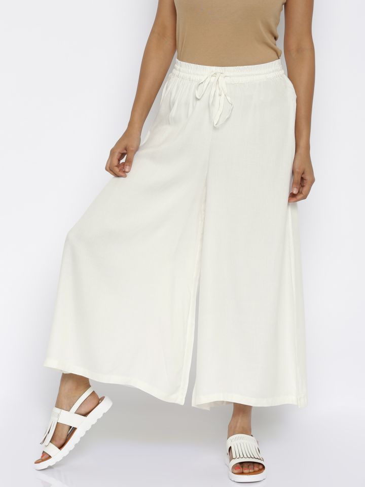 Rangmanch palazzo white shop
