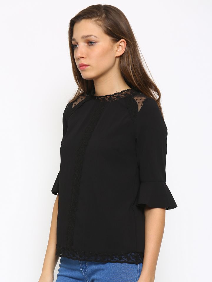 Buy Honey By Pantaloons Black Top Tops for Women 1748365 Myntra