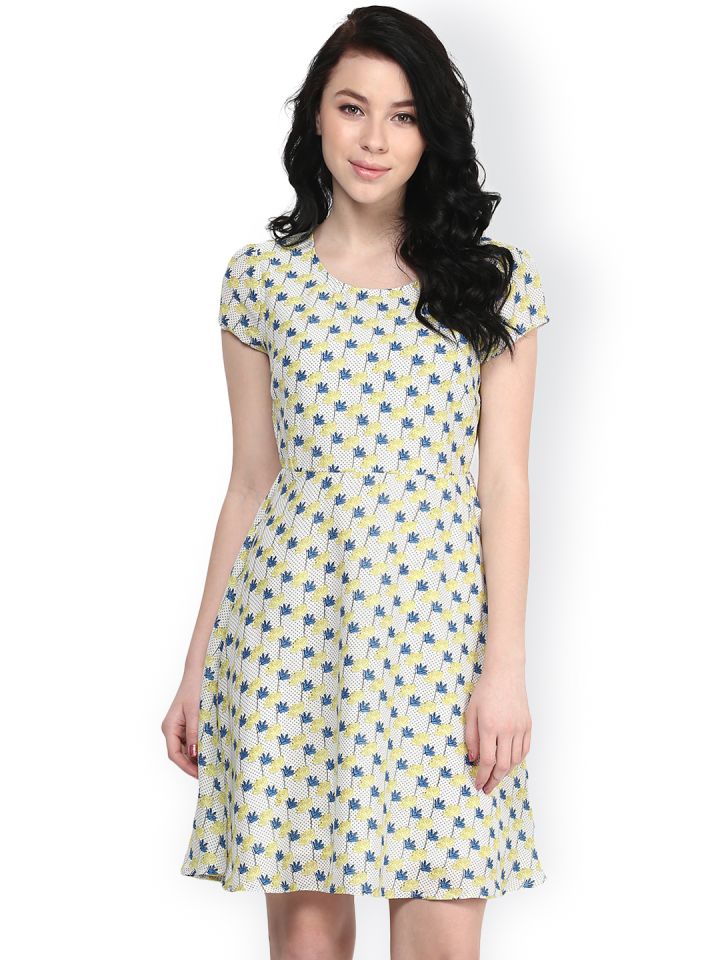 pantaloons yellow dress