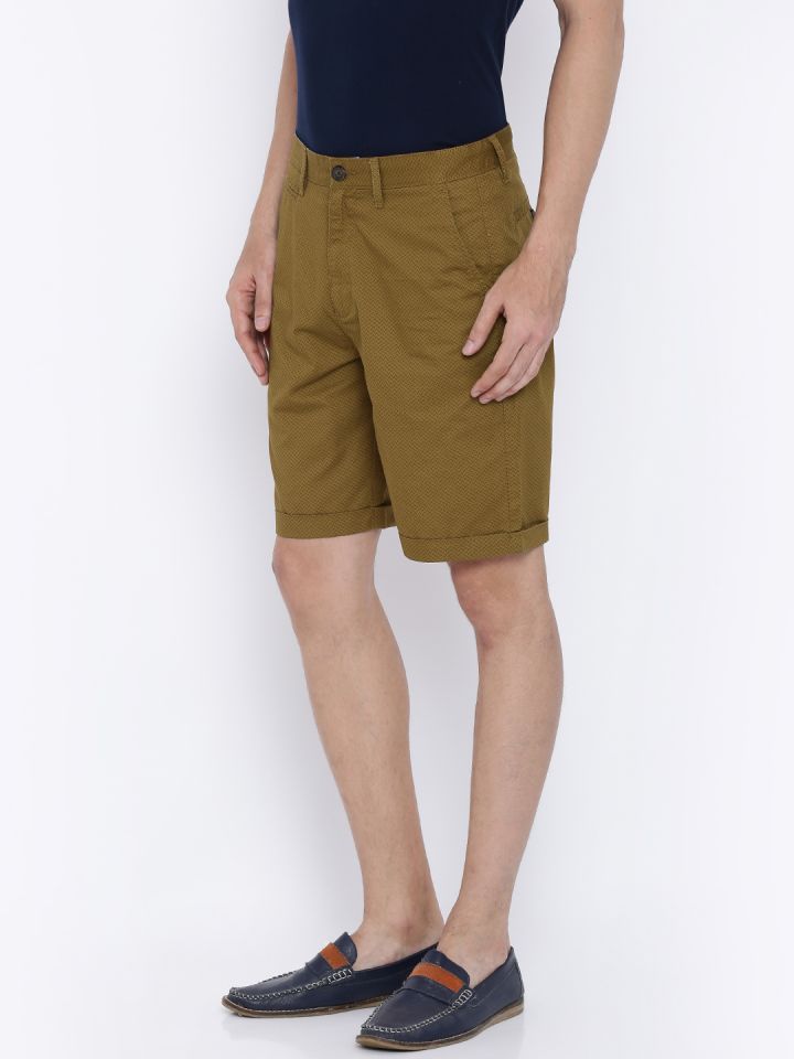 Buy BYFORD By Pantaloons Men Khaki Printed Chino Shorts Shorts