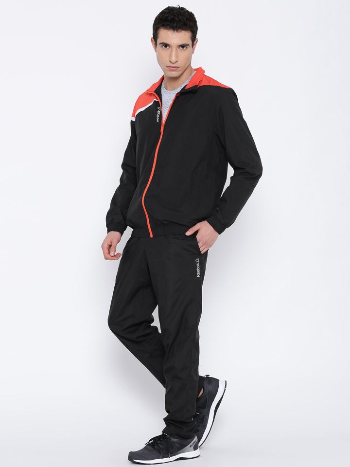 Reebok tracksuit online black red