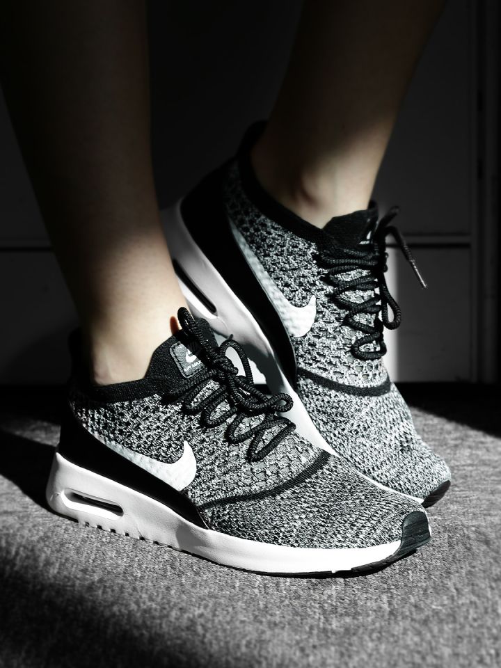 Nike Women Black White AIR MAX THEA ULTRA FK Sneakers