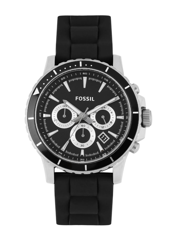 Fossil Men Black Analogue Chronograph Watch CH2925I