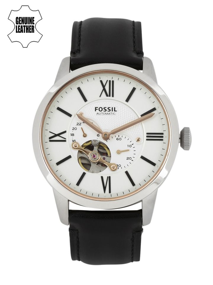 Fossil skeleton watch best sale mens