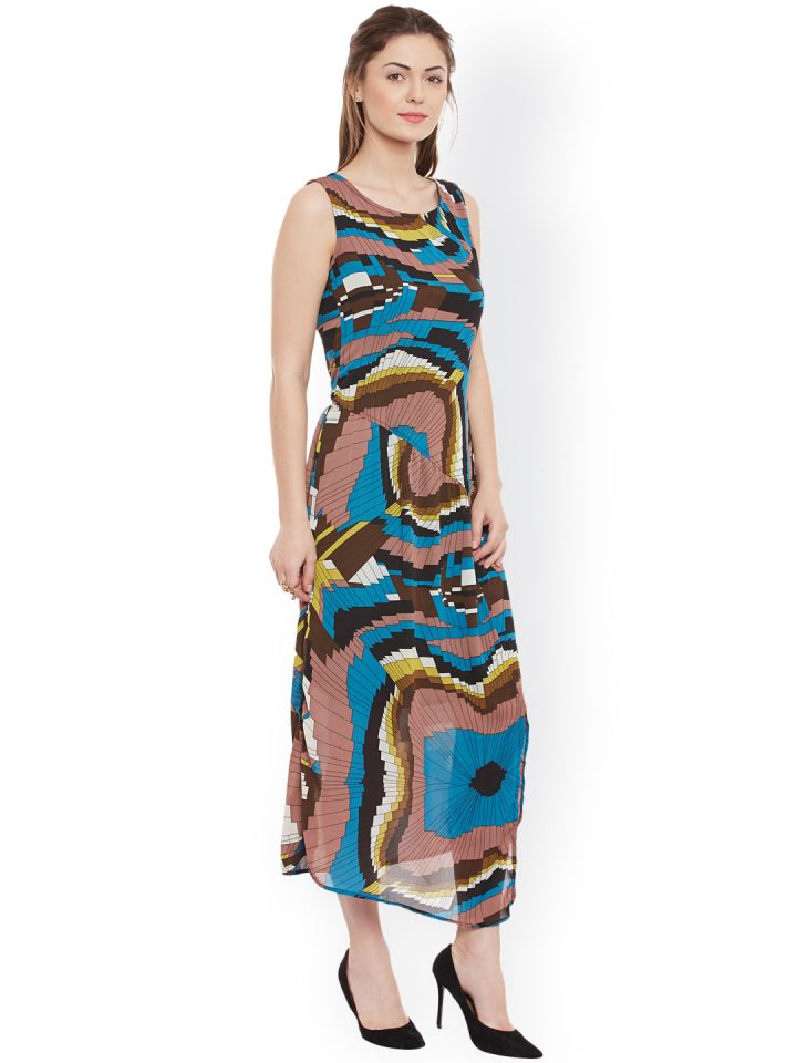 Buy Latin Quarters Women Multicolour Printed Maxi Dress Dresses