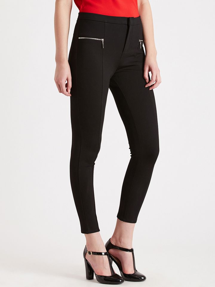 Buy COVER STORY Black Treggings 