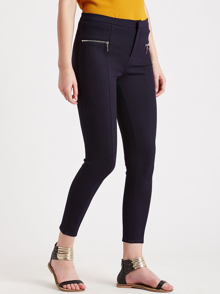 Navy Treggings - Jeggings for Women 