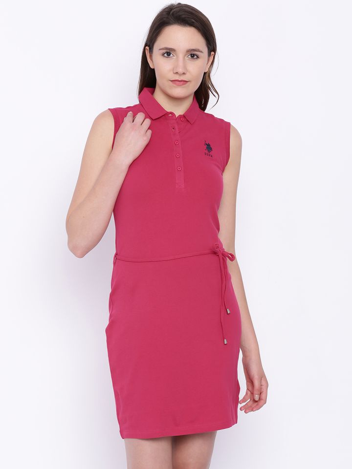 women's polo t shirt dress