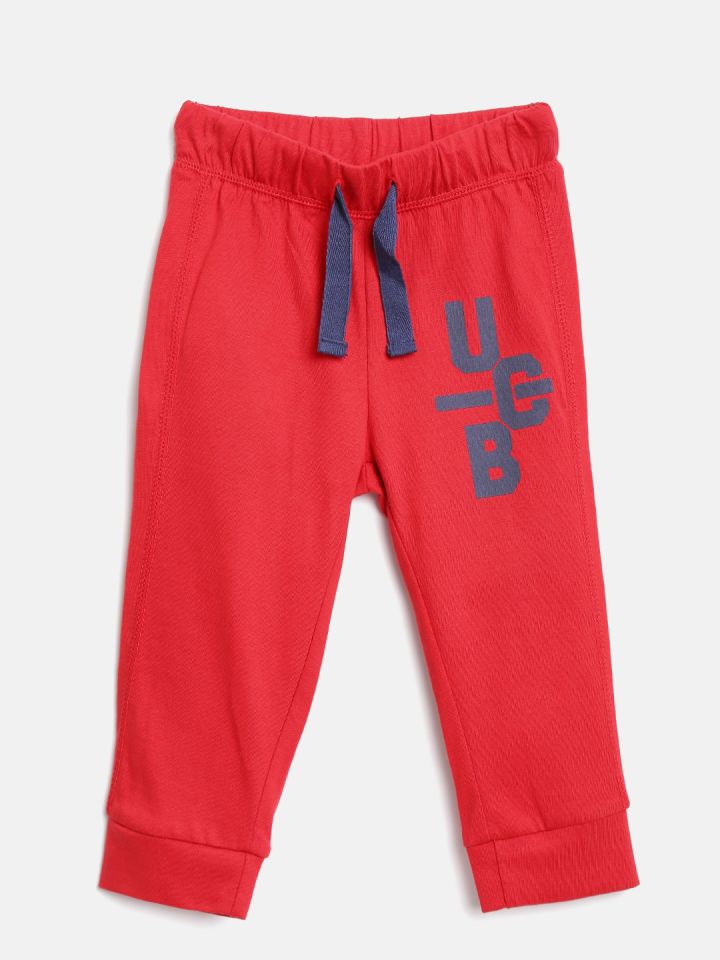 boys red track pants