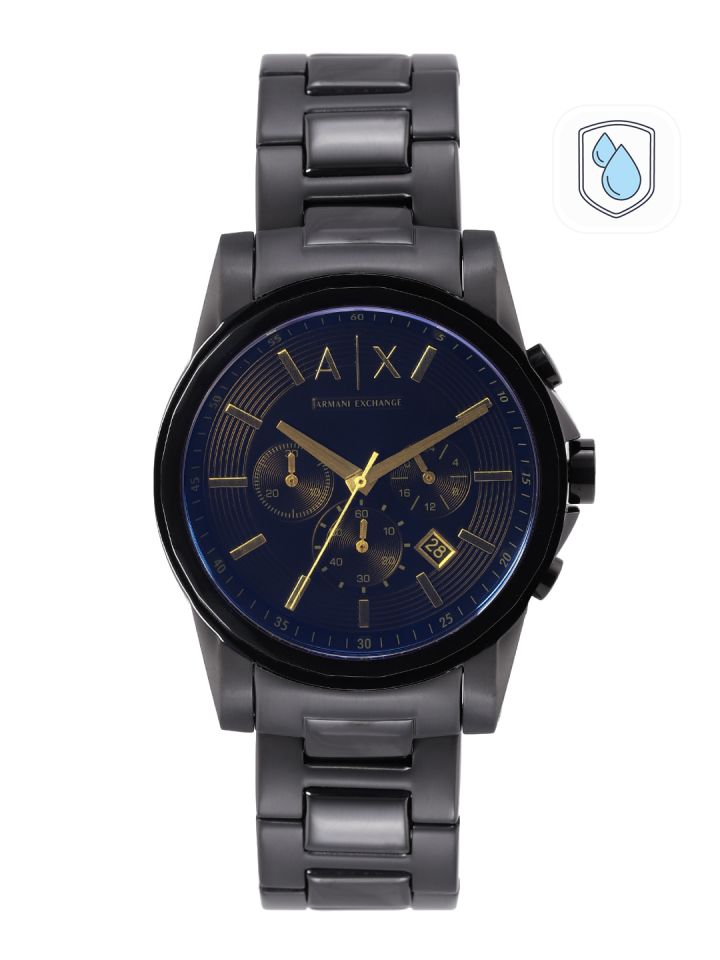 Buy Armani Exchange Men Black Dial Bracelet Style Straps Analogue