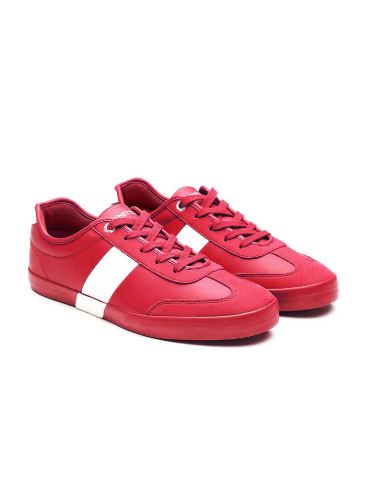 United colors of benetton red shoes hot sale