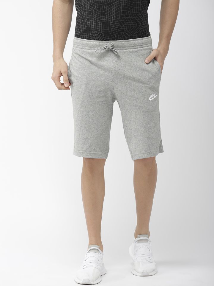 Nike Men Grey Solid JSY CLUB Sports Shorts