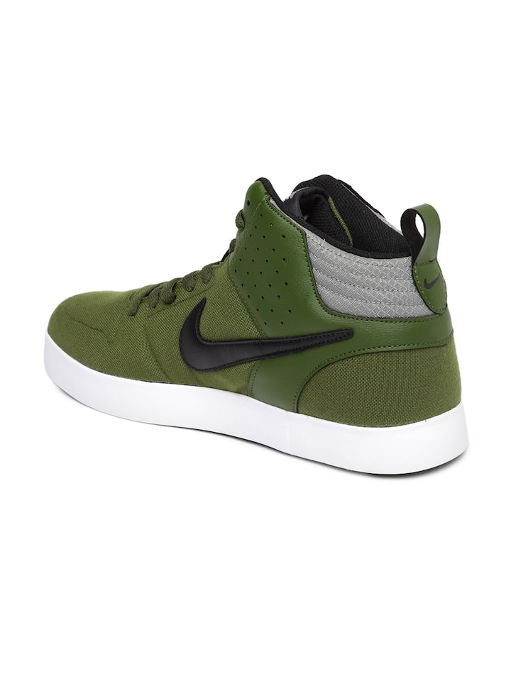 nike liteforce iii mid green sneakers