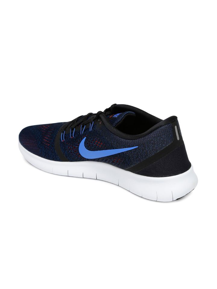 nike free rn navy blue running shoes