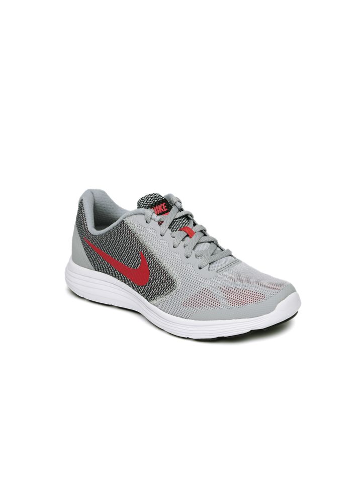 Buy Nike Boys Grey REVOLUTION 3 GS Running Shoes Sports Shoes