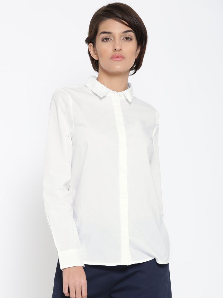 white formal shirt women